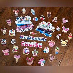 Disney cruise Birthday & Sweet Treats magnets! Like new!